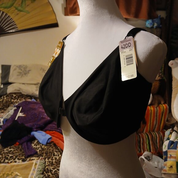 NWT Sweet Nothings Women's 42DD Smooth Fit Black Bra - Picture 6 of 9